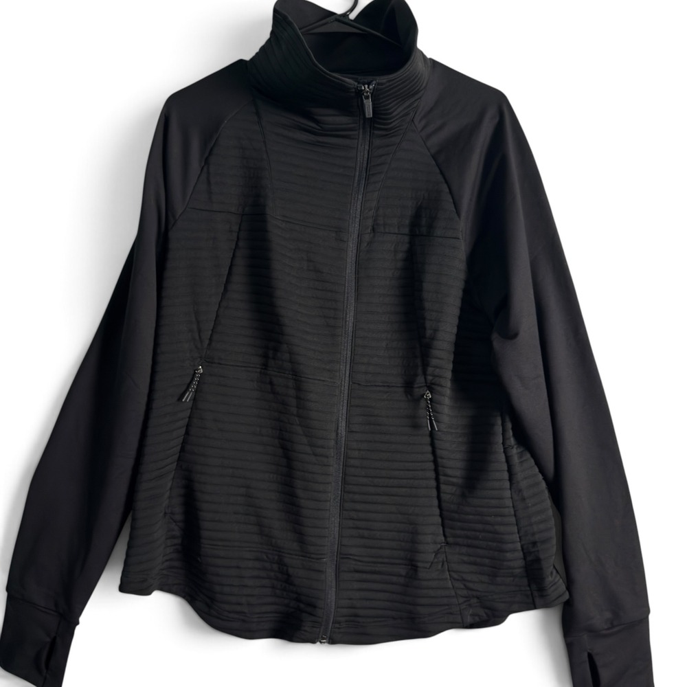 5.11 Tactical Crystal Hybrid Jacket Black Women XL Full Zip Thumb Holes 62129